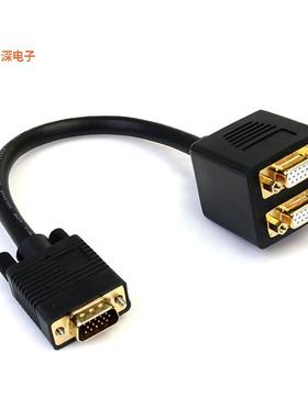 VGASPL1VV |插头，公引脚VGA VIDEO SPLITTER CABLE