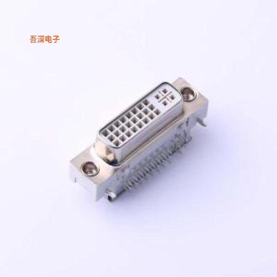 DVI-HX-104DIP |DVIDVI 24+5母座无边不带螺丝带屏蔽壳