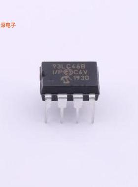 93LC46B-I/P |原装DIP-8IC EEPROM 1KBIT MICROWIRE 8DIP