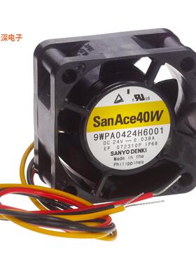 9WPA0424H6001 |24VDCFAN AXIAL 40X20MM 24VDC WIRE