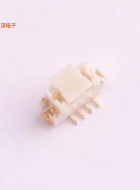 A1252WV-S-F-4P|带定位柱 镀金线对板针座SMD,P=1.25m