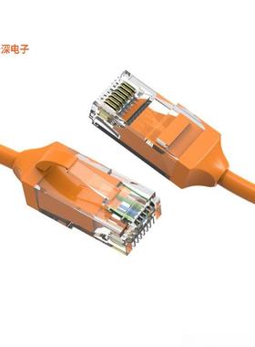 CM-100187ORBSTK |原装全新6Ft Cat.6 28AWG Slim Ethernet Ne