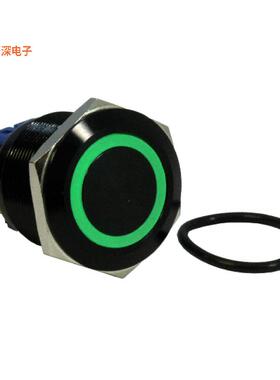 DH252LBBGN |前面板安装SWITCH PB DPST-NO/NC 2A 125V