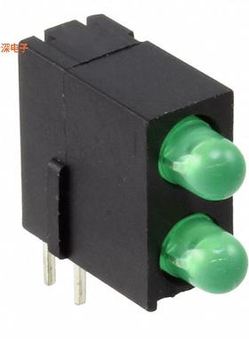 5530122400F |绿色（x 2） CBI 3MM BI-LVL GREEN RA