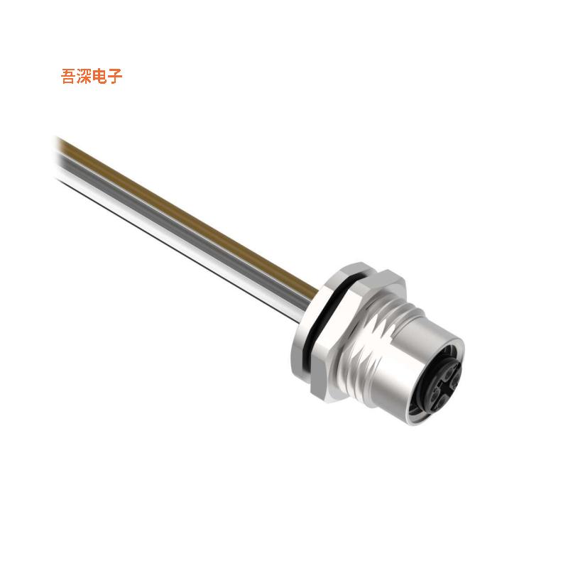 BR-M12F5R9-0.5 |插头CIRC CBL 5POS PLUG TO WIRE 1.64'