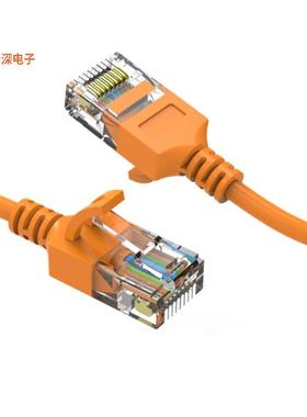 CM-100253ORBSTK |原装全新2Ft Cat6A UTP Slim Ethernet Netw