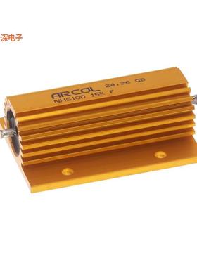 NHS100 15R F |15 OhmsRES CHAS MNT 15 OHMS 1% 100W