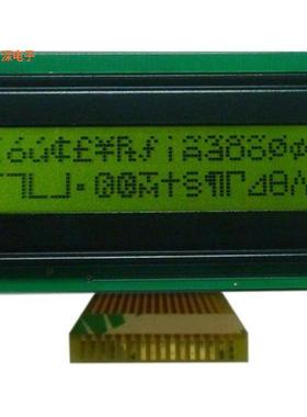 GFC1602AB-YPAEOS09 |32.016X2STN(Y/G)YELLOW GREEN58X34