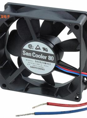 9A0824M402 |24VDCFAN AXIAL 80X25MM 24VDC WIRE