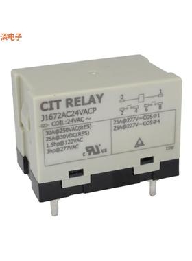 J1672AC24VACP |通孔RELAY GEN PURPOSE DPST