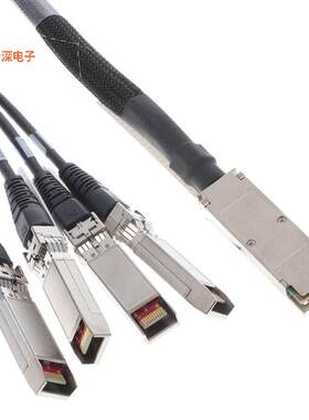 2053453-2 |原装全新CABLE 4SFP+-QSFP+ M-M 1M