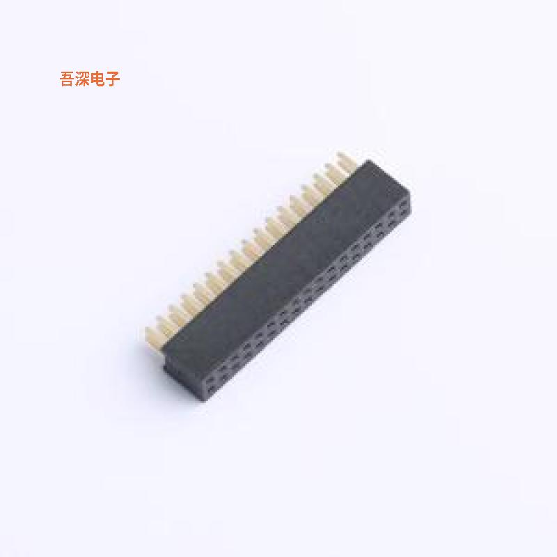 X1321FV-2x17-C43D24 |排母下针D2.4mm,U型,6T料,Au足1u