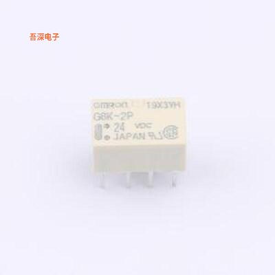 G6K-2P DC24 |原装DIP,6.5x10mmRELAY TELECOM DPDT 1A 24V