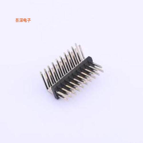 KH-1.27PH90-2X10P-L10.5 |90°L10.5排针弯插,P=1.27mm