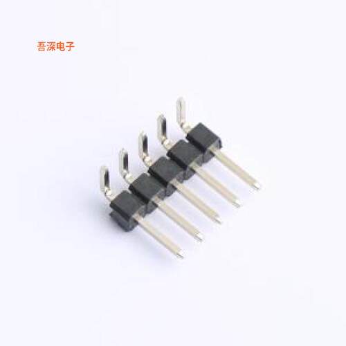 HDGCPH254-PW01-05 |PA6.0 PB4.4 PC3.0排针弯插,P=2.54mm