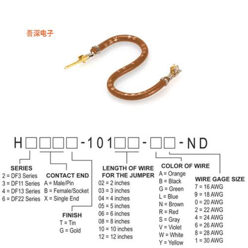 H2ABG-10105-N4 |原装全新JUMPER-H1503TR/A2015N/H1501TR 5