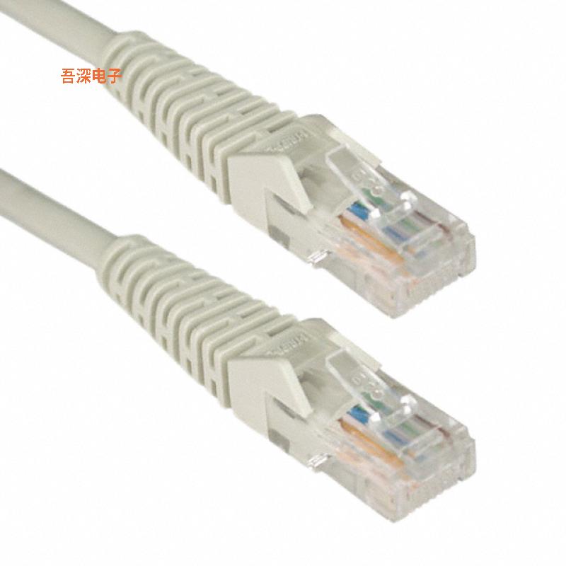 N001-015-GY |圆形线缆CABLE MOD 8P8C PLUG TO PLUG 15'