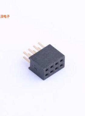 X1321FV-2x04-C43D24 |排母下针D2.4mm,U型,6T料,Au足1u