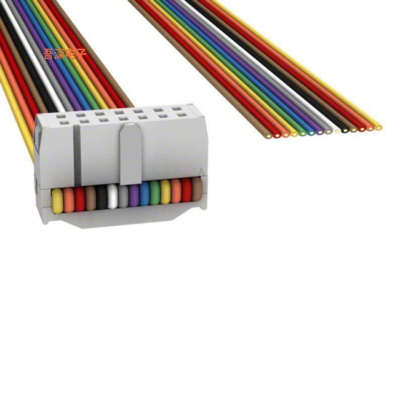 H1DXS-1436M |插口至线缆IDC CBL - HHKR14S/AE14M/X