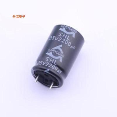 SHL35V2200M16*25 3.5CC |原装插件,D16xL25mm直插铝电解