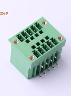 DB2ERHM-3.81-2*5P-GN |原装弯插,P=3.81mm插拔式接线