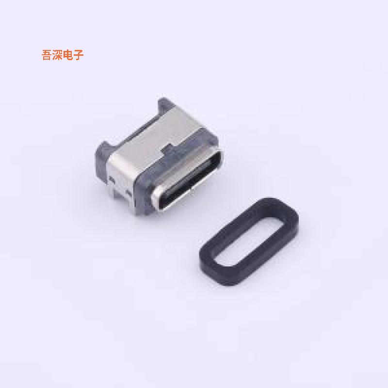 TYPE-C 6PFS 4J-H8.2 IPX7 |USBIPX7 点胶 配黑色胶圈