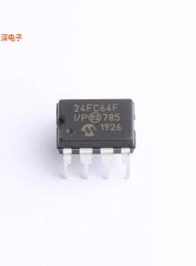 24FC64F-I/P|原装PDIP-8IC EEPROM 64KBIT I2C 1MHZ 8DI