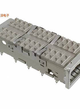 1551892-1 |带散热片的机架CONN ZQSFP+ CAGE W/HSINK R/A