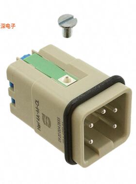 09200042633 |原装全新INSERT MALE 4POS+1GND PUSH IN