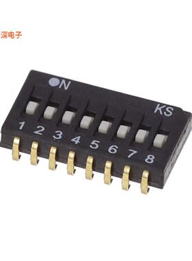 DHS 608 J |SPSTDUAL-IN-LINE SWITCH, HALF-PITCH-