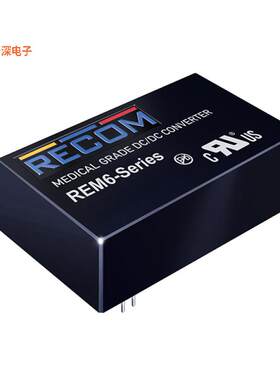 REM6-1212S/C |隔离模块DC DC CONVERTER 12V 6W