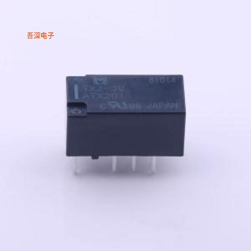 TX2-3V |原装插件,7.4x15mm信号继电器