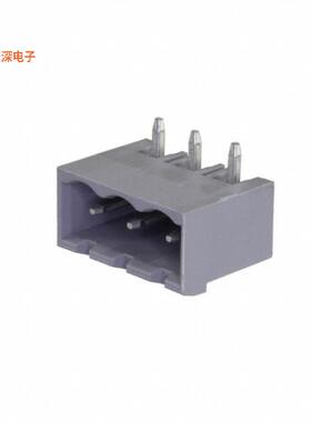 5432737 |接头，公引脚，带罩（4 面）TERM BLOCK HDR 3POS 5MM