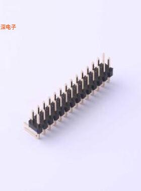 X6521WR-2x14H-C60D30|高镀金 抗氧化排针弯插,P=2.54m