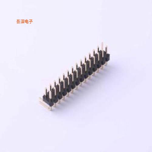 X6521WR-2x14H-C60D30 |高镀金 抗氧化排针弯插,P=2.54mm