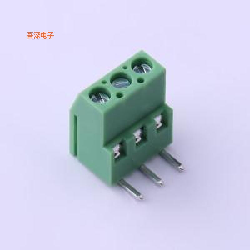 KF129R-5.0-3P |可拼接 铜 环保螺钉式接线弯插,P=5mm