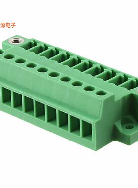 1833108 |插座，公形引脚TERM BLOCK RCPT 10POS 3.81MM
