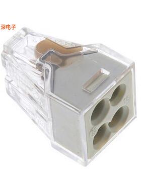 773-124/RN01-0000 |原装全新PUSH WIRE CONNECTOR; 4-CONDUCTOR
