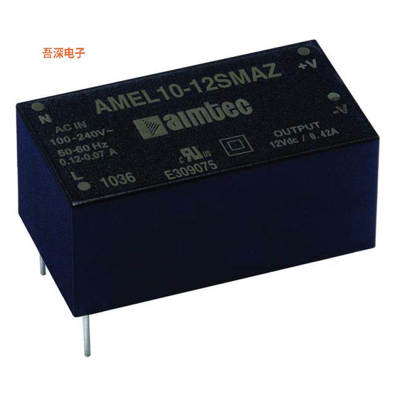 AMEL10-12SMAZ |封闭式AC/DC CONVERTER 12V 10W