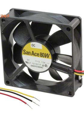 9GA0824H7001 |24VDCFAN AXIAL 80X15MM 24VDC WIRE
