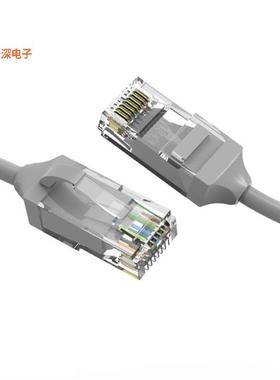 CM-100182GYBSTK |圆形线缆1.5Ft Cat.6 28AWG Slim Ethernet