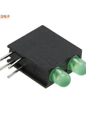 5530222200F |绿色（x 2） CBI 3MM BI-LVL GRN RA