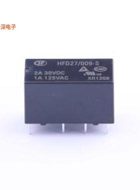 HFD27/009-S |原装DIP,10.2x20.2mm功率继电器