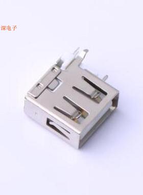 906-362A1012D10200 |USB短体外弯内直无边铜壳PBT白胶