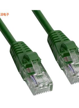 MP-5XRJ45UNNG-015|原装全新CAT 5E UTP XOVER RJ45 GREEN 15