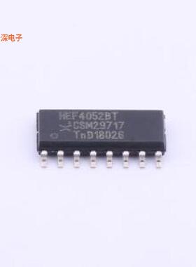 HEF4052BT,653 |原装SOIC-16IC SWITCH SP4T X 2 155OHM 16SO
