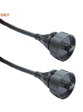 PX0858/5M00 |圆形线缆CBL ASSY RJ45 W/COUPL M TO M 5M