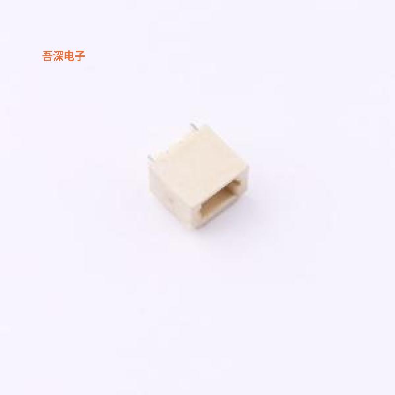 D100F1W1-2W2P43 |SH1.0 1x2P 卧贴线对板针座SMD,P=1mm,卧贴