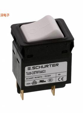 4435.0125 |面板安装CIR BRKR THRM 4A 240VAC 60VDC