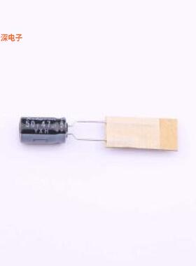 50YXH47MEFC TA6.3X11 |原装插件,D6.3xL11mm直插铝电解